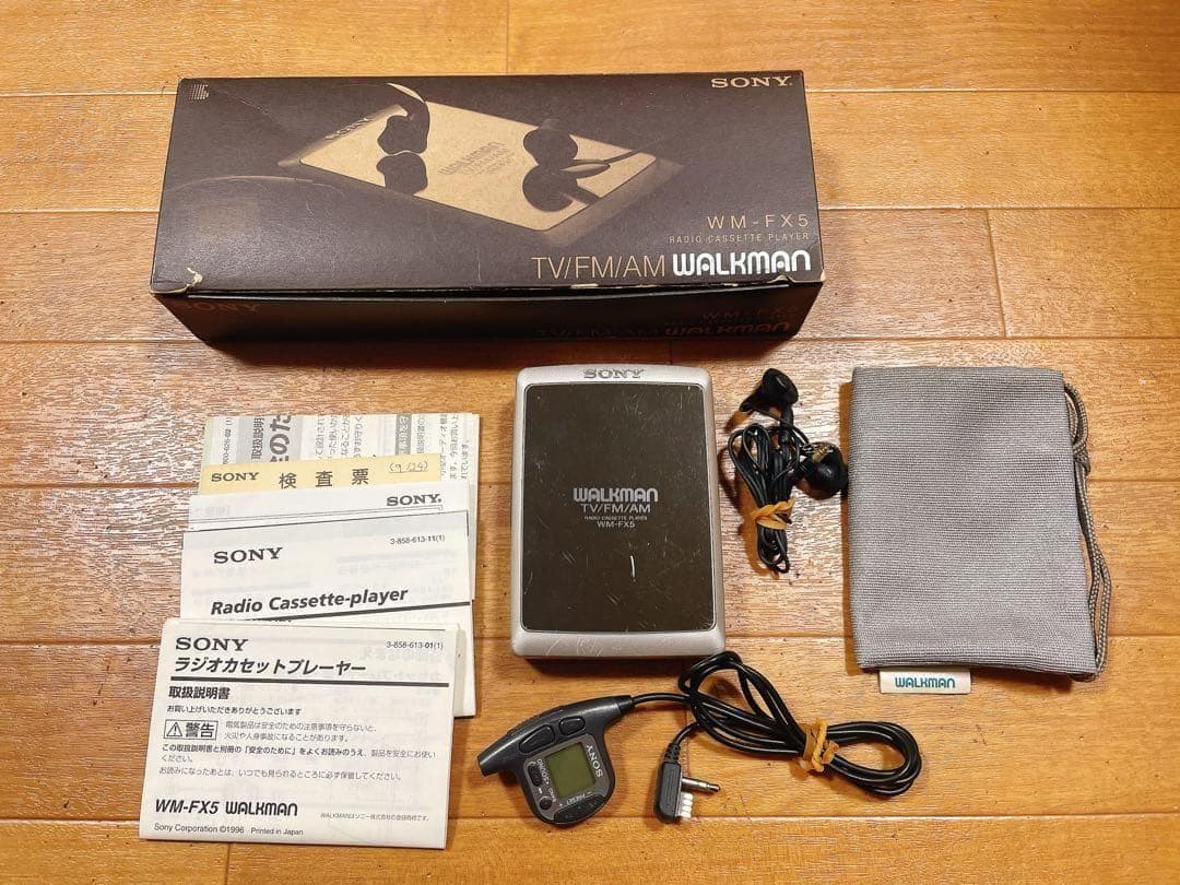 SONY WALKMAN カセットプレーヤー WM-FX5 鏡面 付属品あり