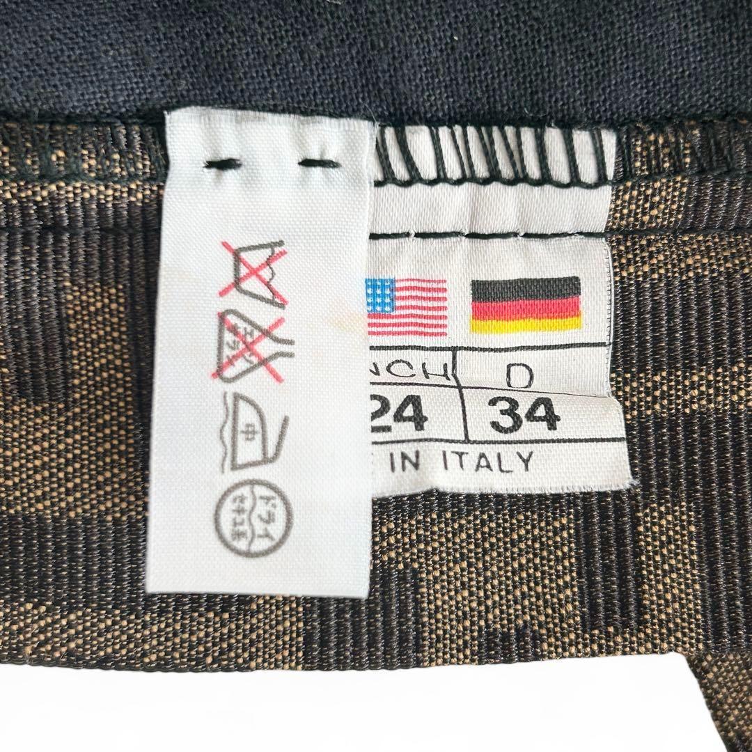 【美品】フェンディ　ヴィンテージ　y2k 膝丈タイトスカート ズッカ 総柄