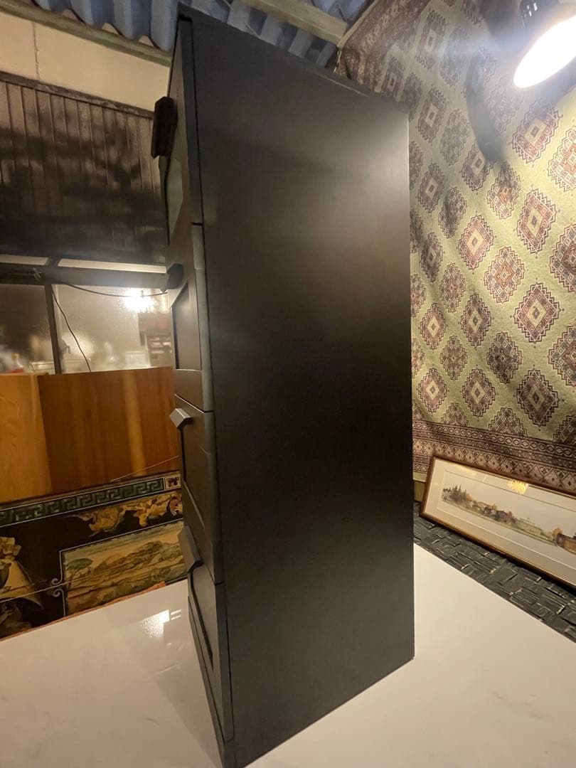 IKEA BRIMNES ブラック木製チェスト