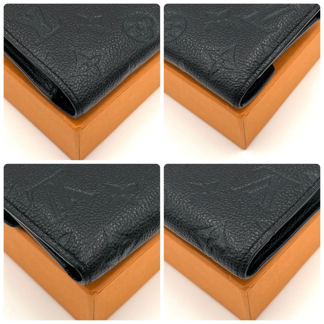 【美品】ルイヴィトン アンプラント 三つ折り財布 ヴィクトリーヌ ブラック