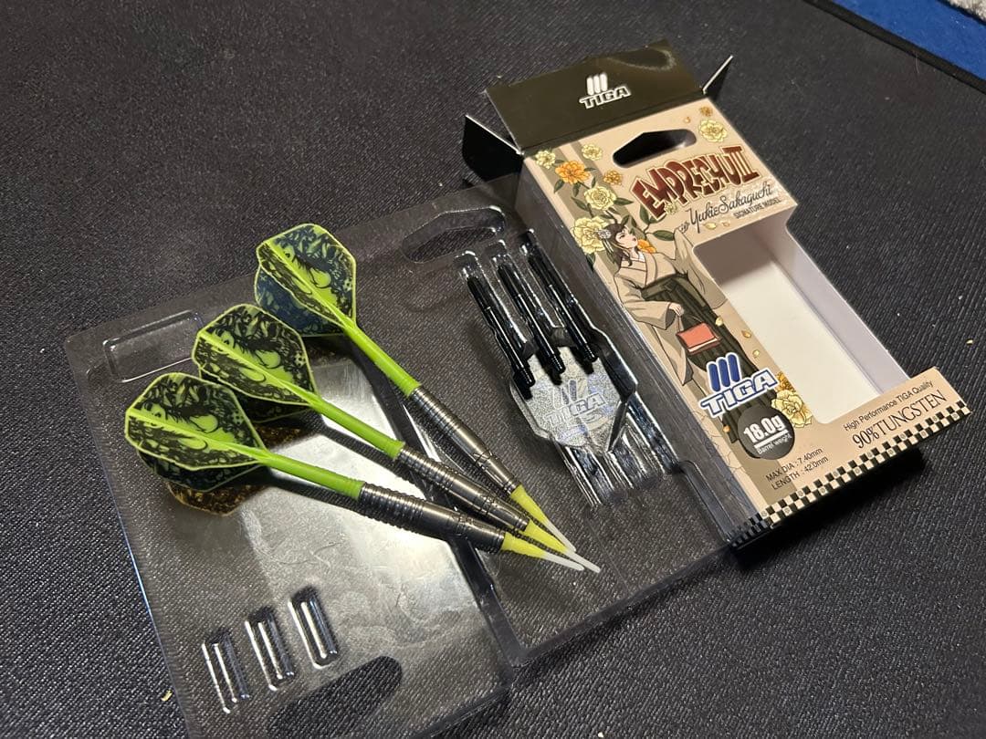 ダーツセット パイロG7 坂口エンプレチュ3 投げ比べ！まだ綺麗な方です！