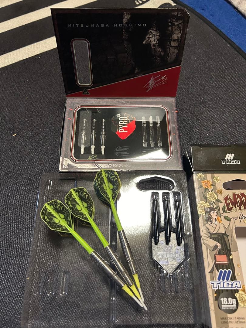 ダーツセット パイロG7 坂口エンプレチュ3 投げ比べ！まだ綺麗な方です！