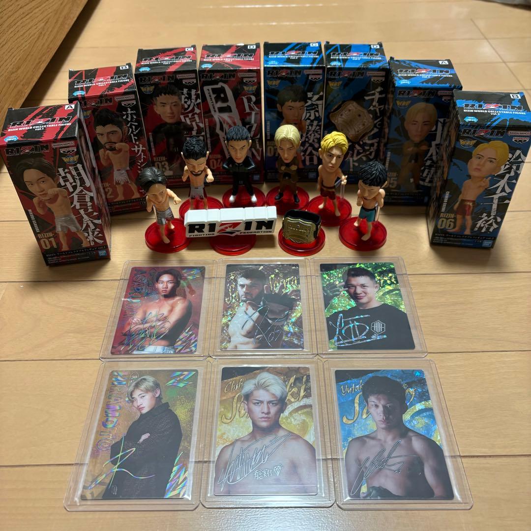 RIZIN ワールドコレクタブルフィギュア フルセット ウエハース サインカード