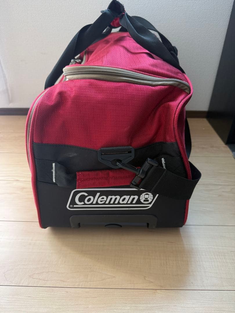 キャリーバッグ ダッフルバッグ 赤 (使用感あり)