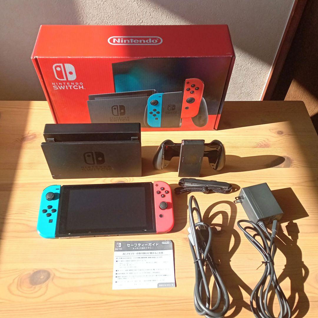 【動作確認済・箱有】Nintendo Switch 本体 青/赤 Joy-Con