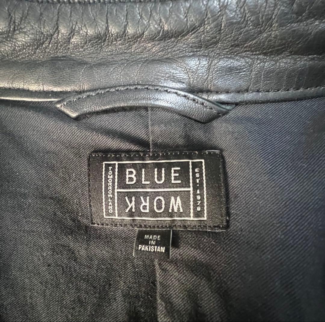 TOMORROWLAND / BLUE WORK シングルライダース　黒　M