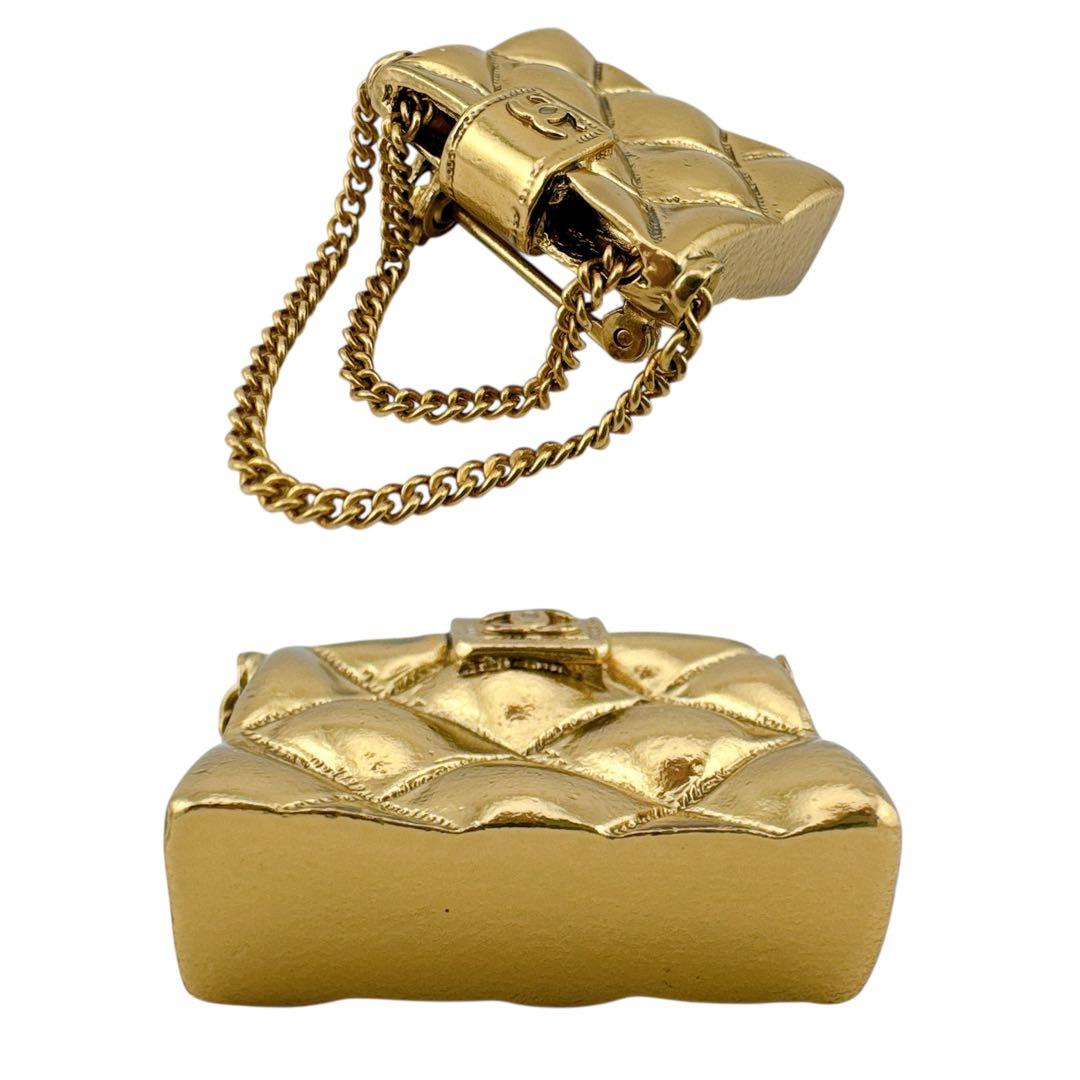 シャネル マトラッセ ココマーク ブローチ バッグモチーフ ヴィンテージ