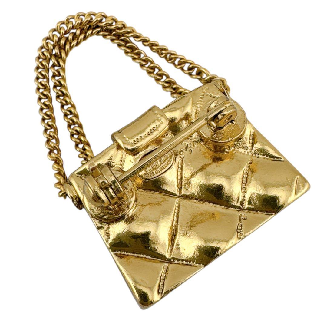 シャネル マトラッセ ココマーク ブローチ バッグモチーフ ヴィンテージ