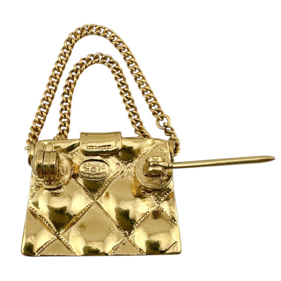 シャネル マトラッセ ココマーク ブローチ バッグモチーフ ヴィンテージ