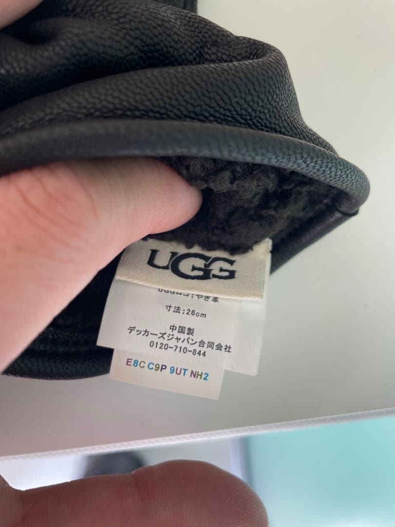 小物 UGG 3 Point Leather Glove