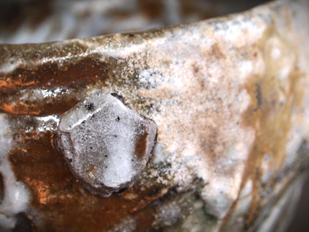 希少作★加藤委★川小牧引っ掻き茶碗★共箱＆陶Vol.85　加藤委