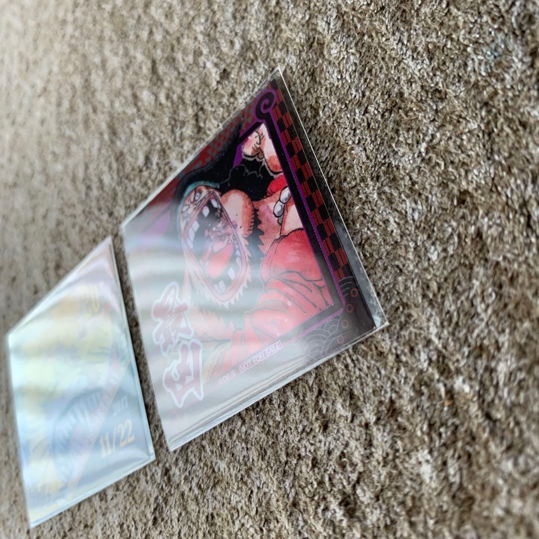 ステッカー　2枚　セット　麦わらストア　ドラゴンボール 20周年記念カードシール