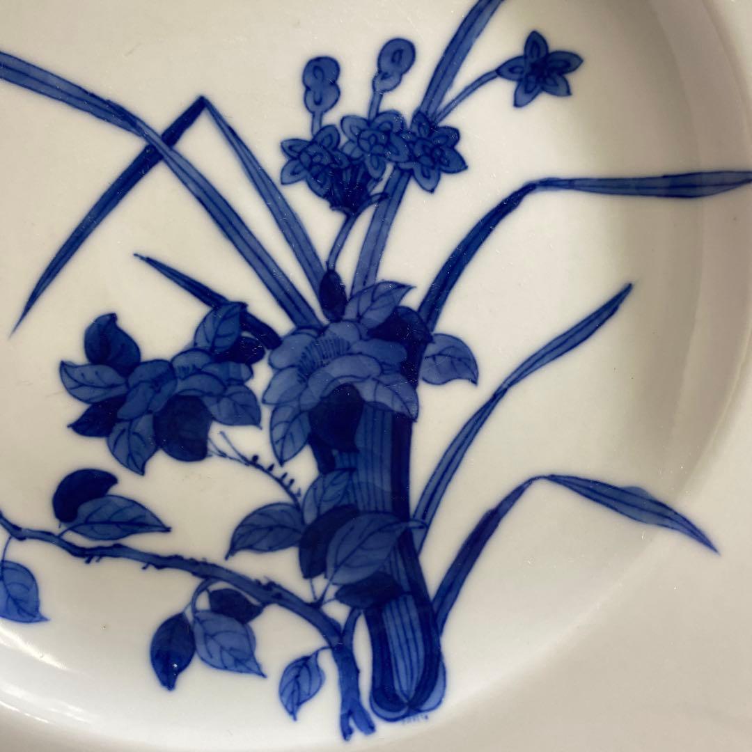 中国清時代　江西瓷業公子　青花皿　直径19.2㎝　タエサ　東な8-0104☆2F