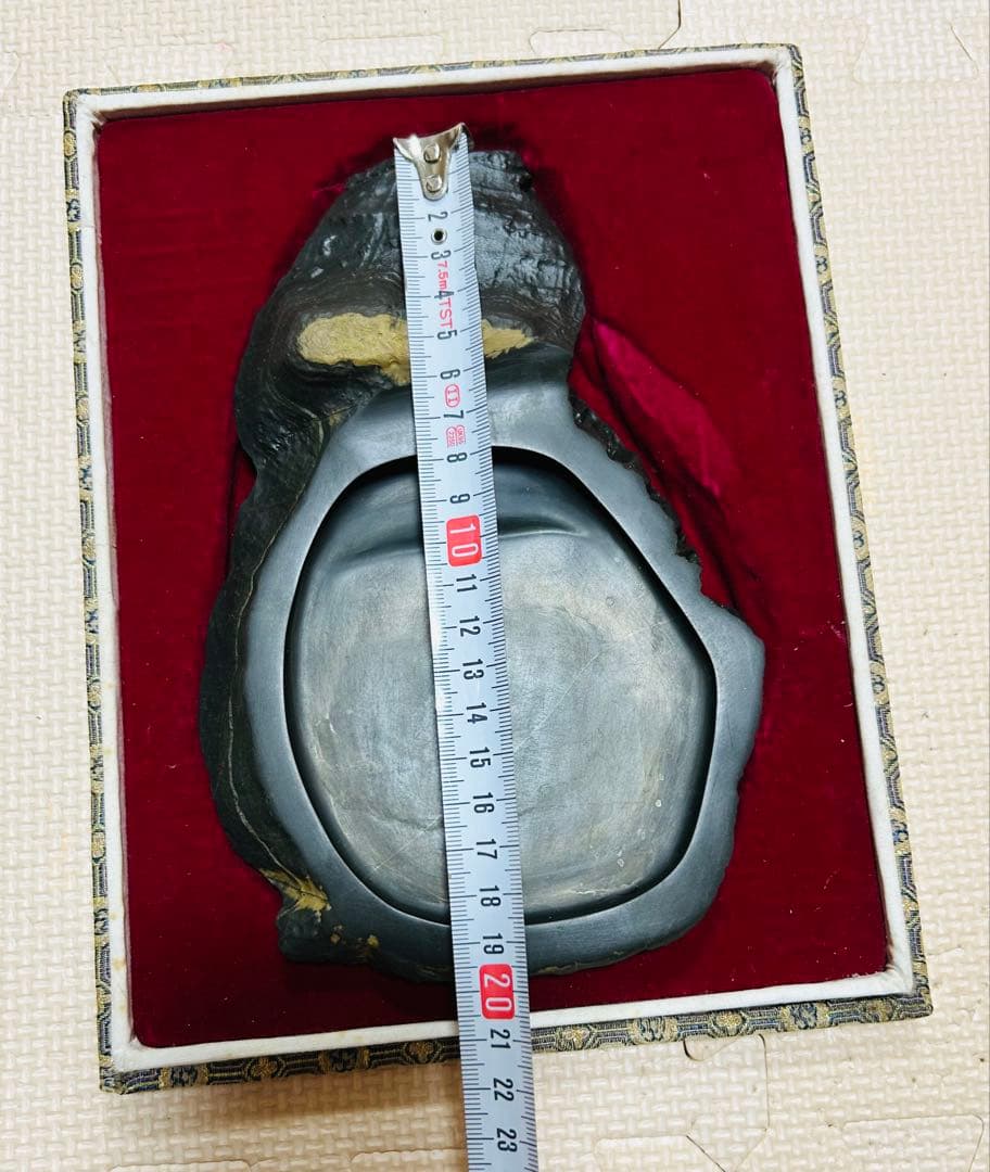 未使用 美品 徐公硯 箱付き 大きい硯 楚图南 中国美術 ビンテージ 収集品