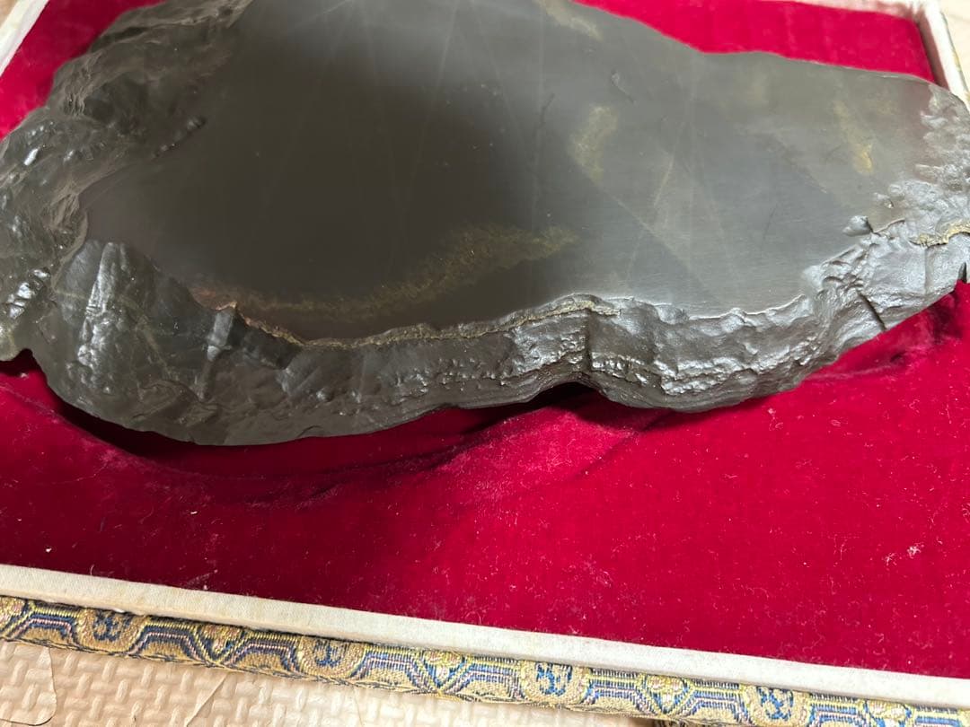 未使用 美品 徐公硯 箱付き 大きい硯 楚图南 中国美術 ビンテージ 収集品