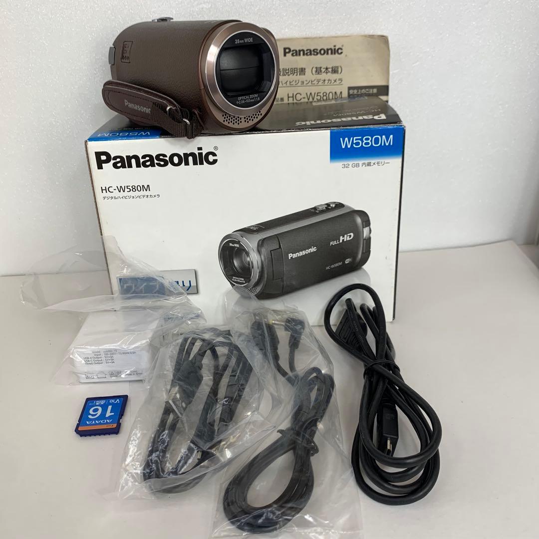 美品 Panasonic HC-W580M ビデオカメラ sdカード付