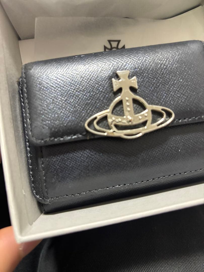 Vivienne Westwood ブラック 三つ折り財布