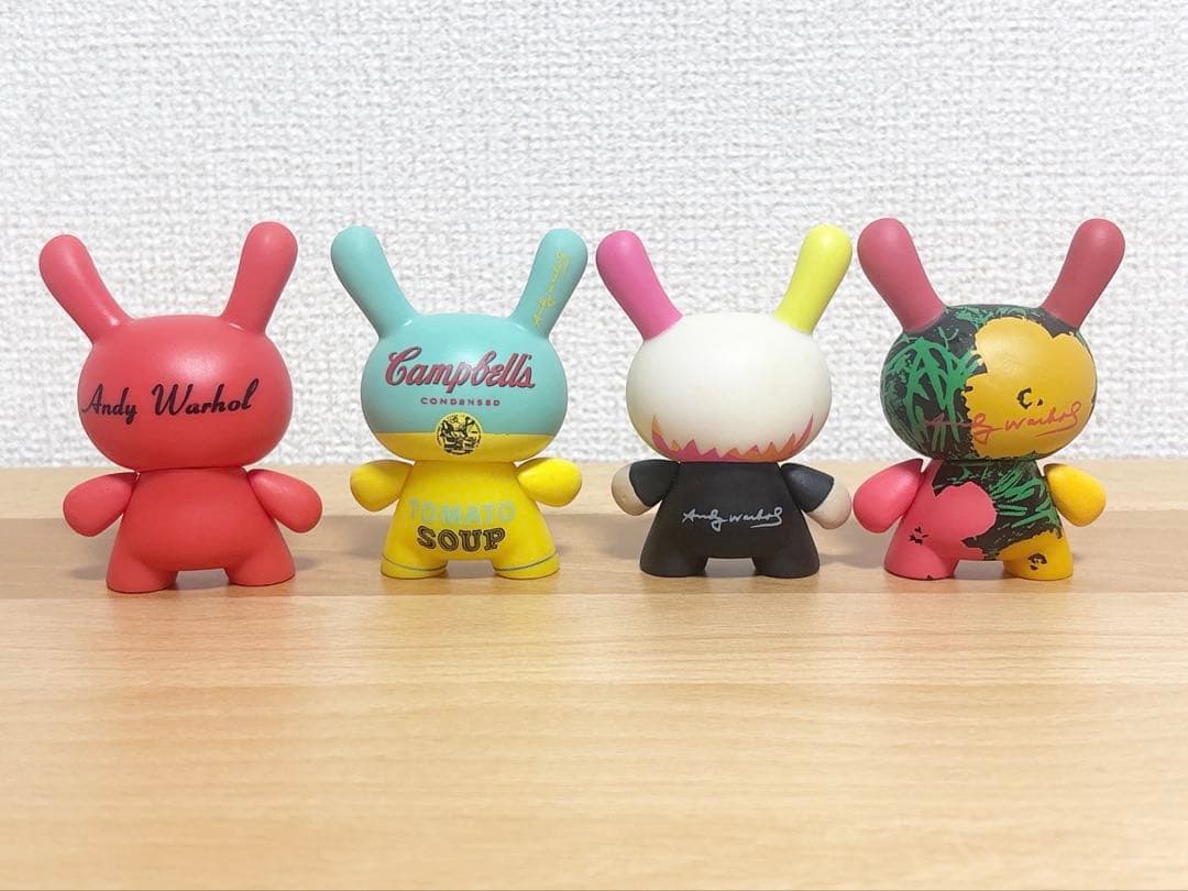 Kidrobot dunny Andy Warhol 4体セット A