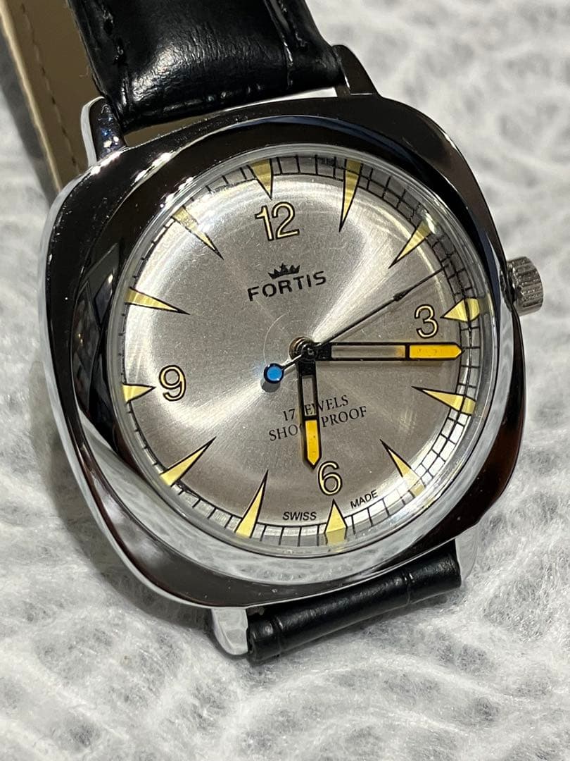 美品スイス老舗 FORTISフォルティス ヴィンテージ 手巻き 17石 38mm