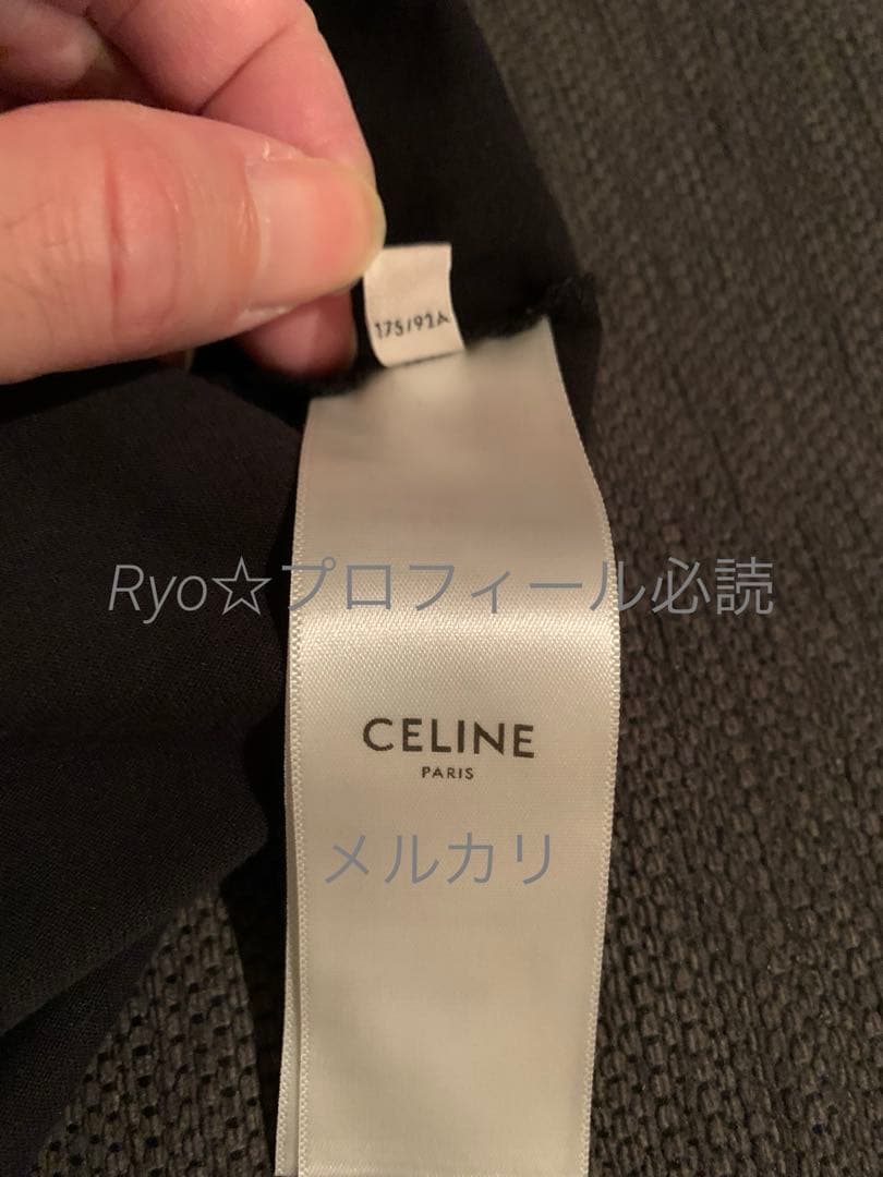 希少 CELINE ロゴプリント Tシャツ ブラック セリーヌ
