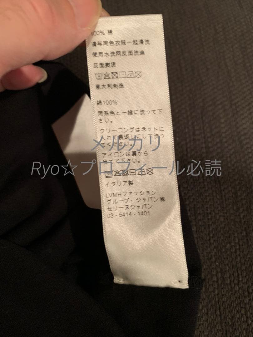 希少 CELINE ロゴプリント Tシャツ ブラック セリーヌ