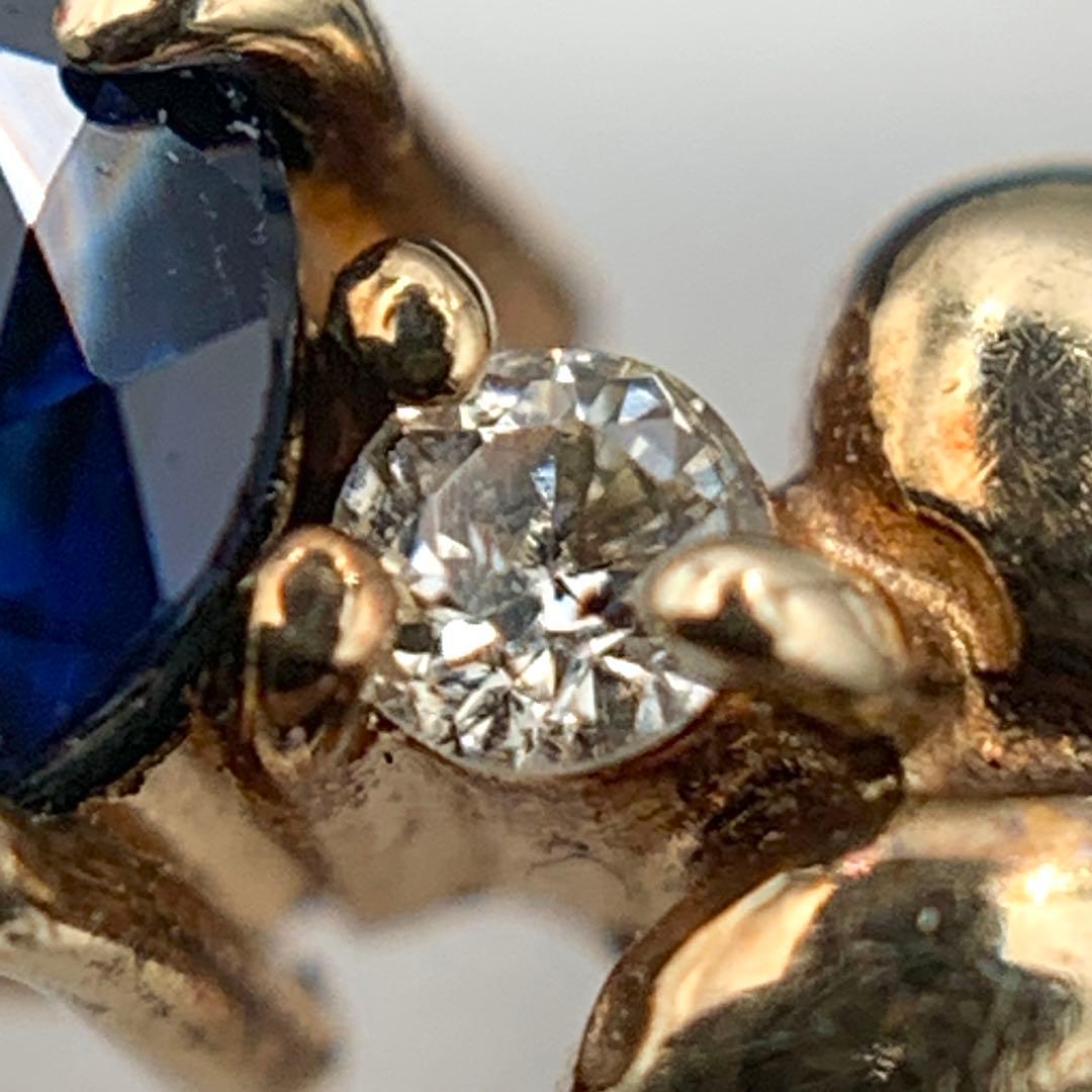 ジュエリーマキ　K9 サファイア ダイヤ 11号 レディースリング　ゴールド