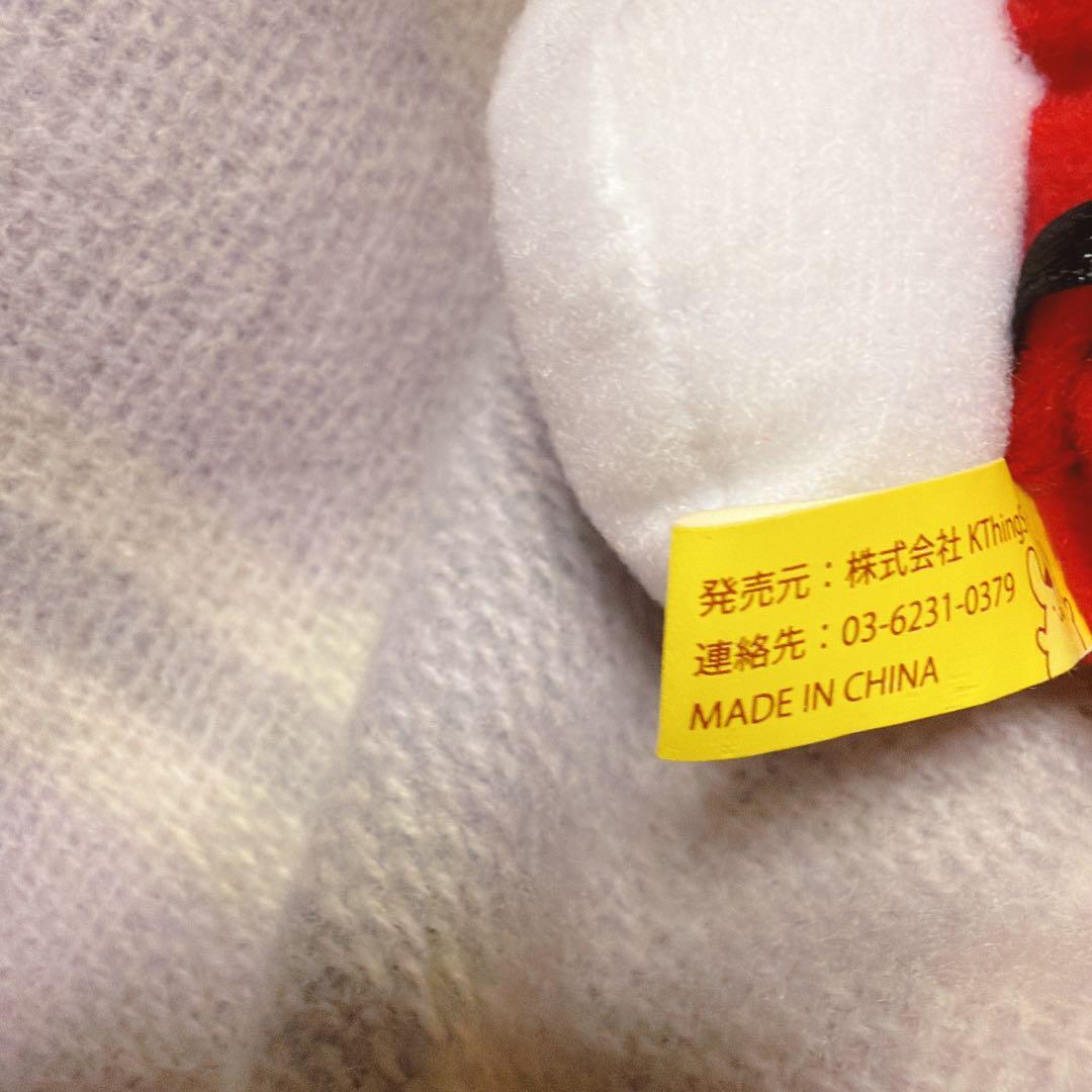 ポムポムプリンカフェ　マスコット　プレゼント持ったサンタ