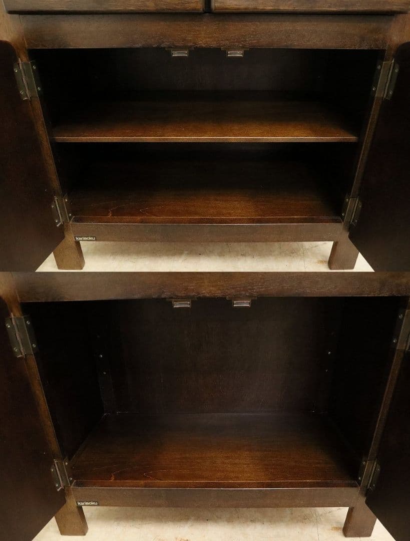 【オールドカリモク】電話台・FAX台・サイドキャビネット・収納棚