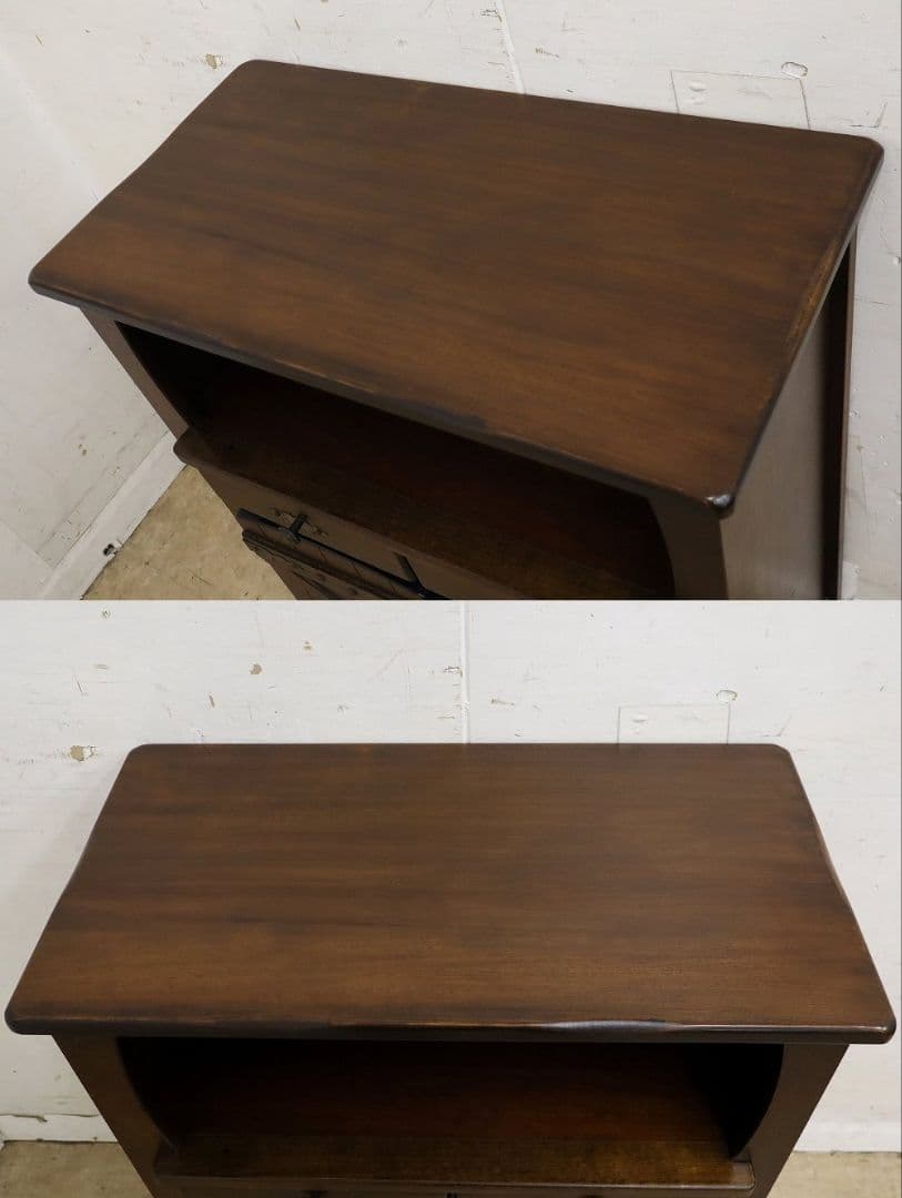 【オールドカリモク】電話台・FAX台・サイドキャビネット・収納棚