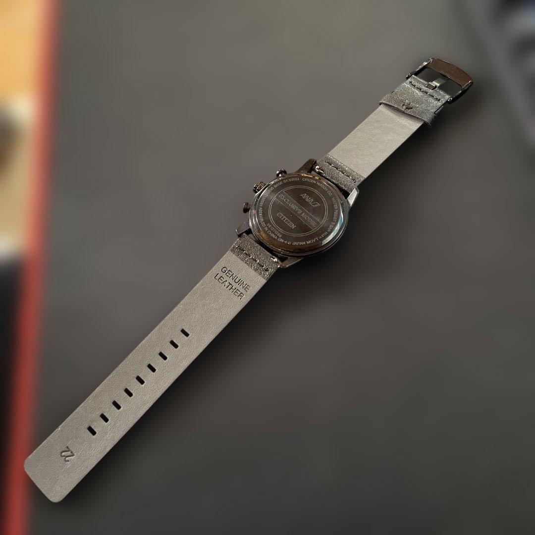 CITIZEN クロノグラフ ブラック腕時計　ANA