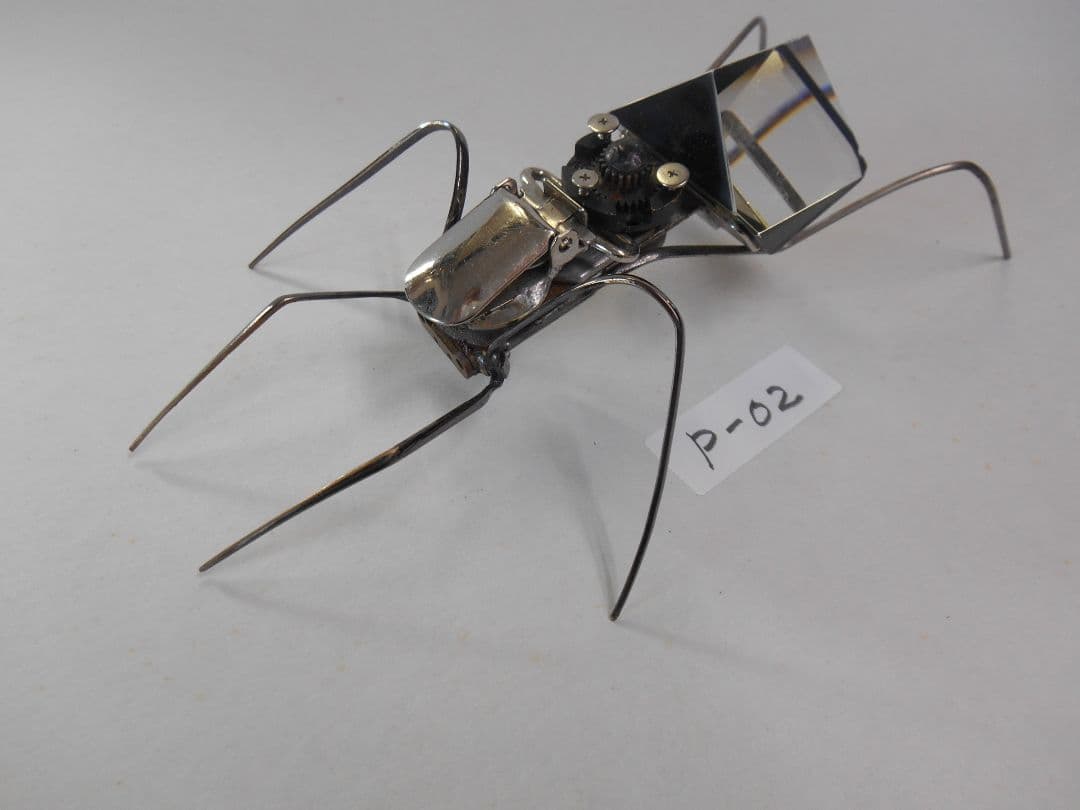 金属製昆虫型アート作品 スチームパンクP02