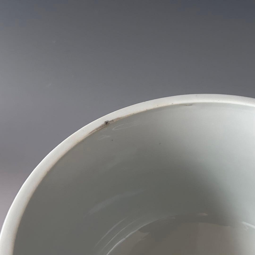 茶道具　新渡　染付　鶴絵　水指　中国　茶会　初釜　稽古　棚　しんと　そめつけ