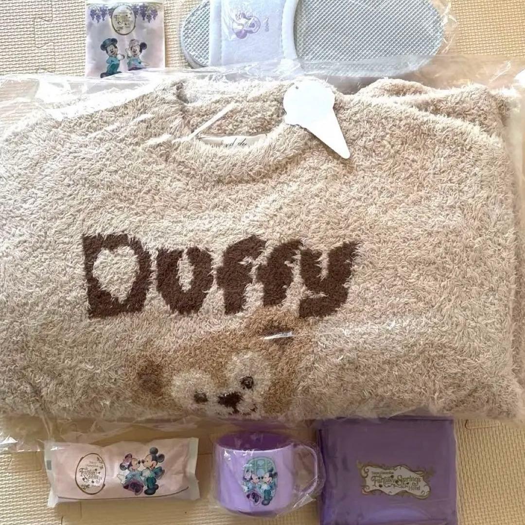 ダッフィ　ジェラピケ ルームウェア　Mサイズ ファンスプホテルエコバッグ付