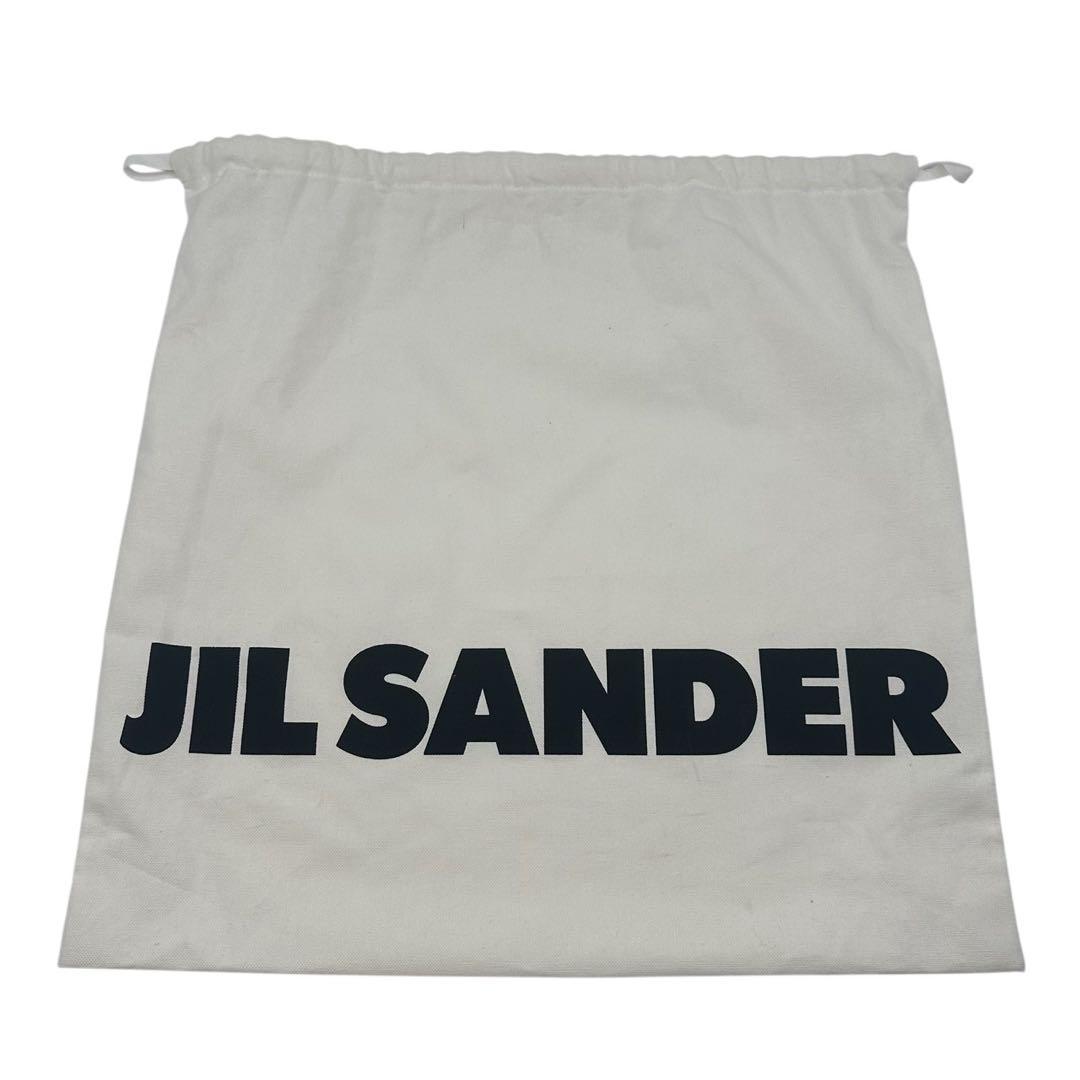 【極上品】JILSANDER ハンドバッグ WOVEN ブラック レザー