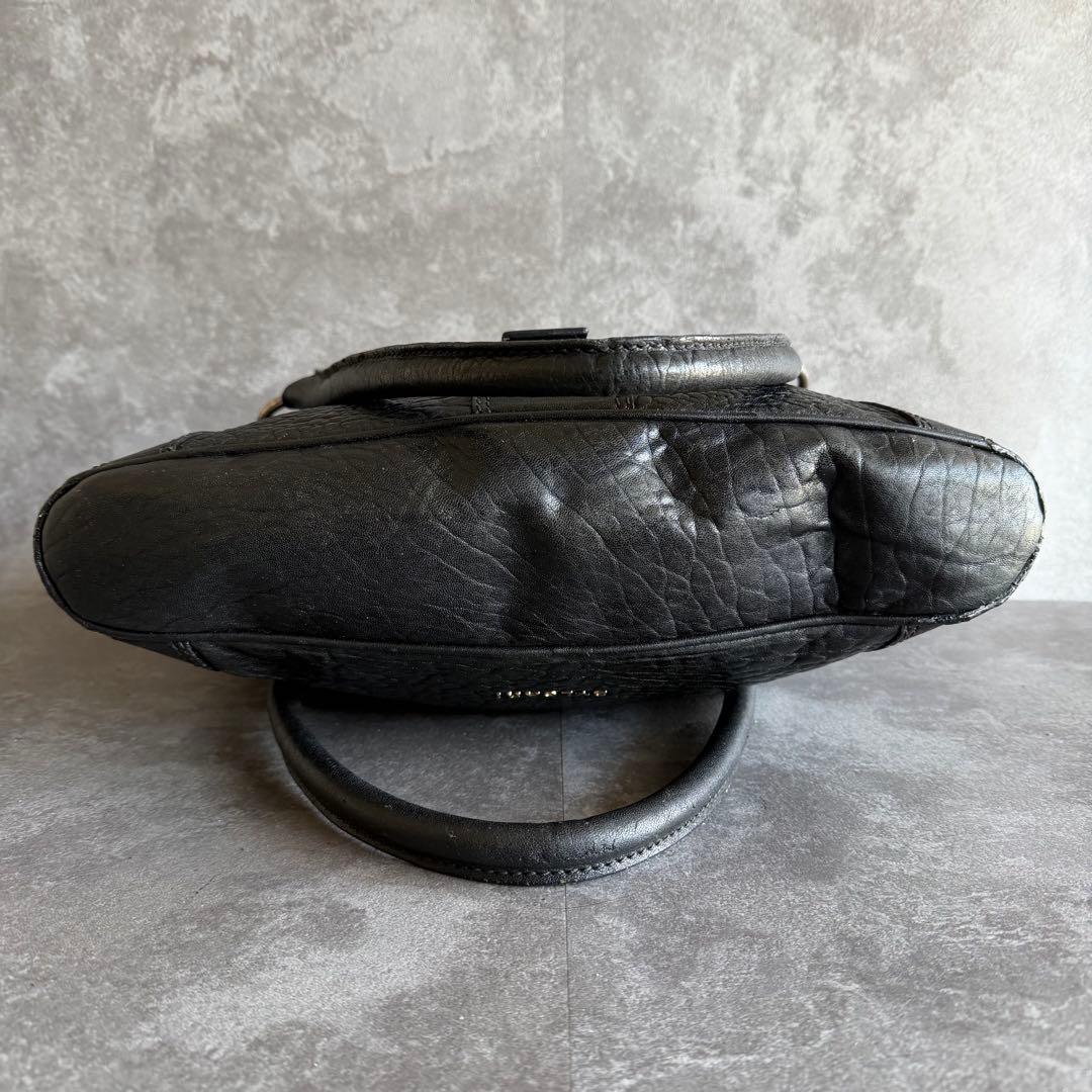 ⭐️ブルガリ⭐️レオーニ ハンドバッグ ライオン金具 ブラック