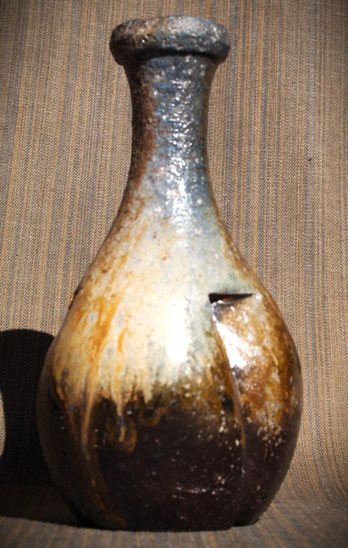 人気作家★大岩智之【師：隠崎隆一】★黒備前徳利★共箱