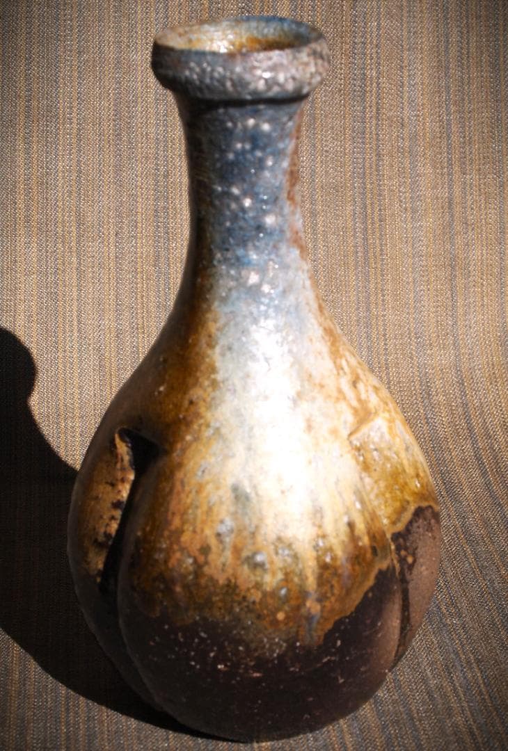 人気作家★大岩智之【師：隠崎隆一】★黒備前徳利★共箱