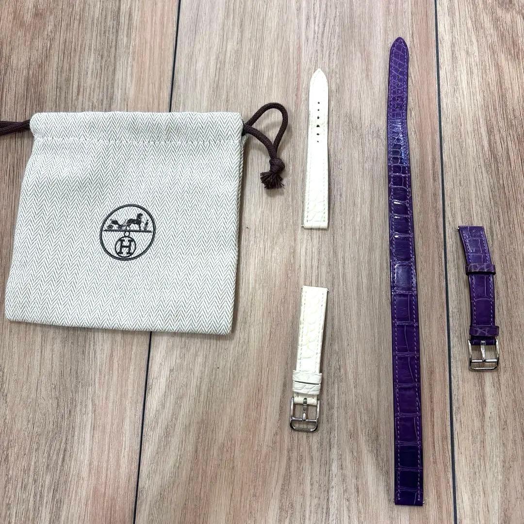 エルメス　ケープゴット　替えベルト　アリゲーター　レザーベルト