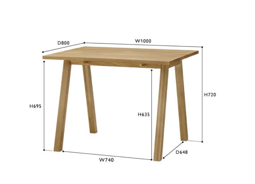 unico エレムト ダイニングテーブル美品