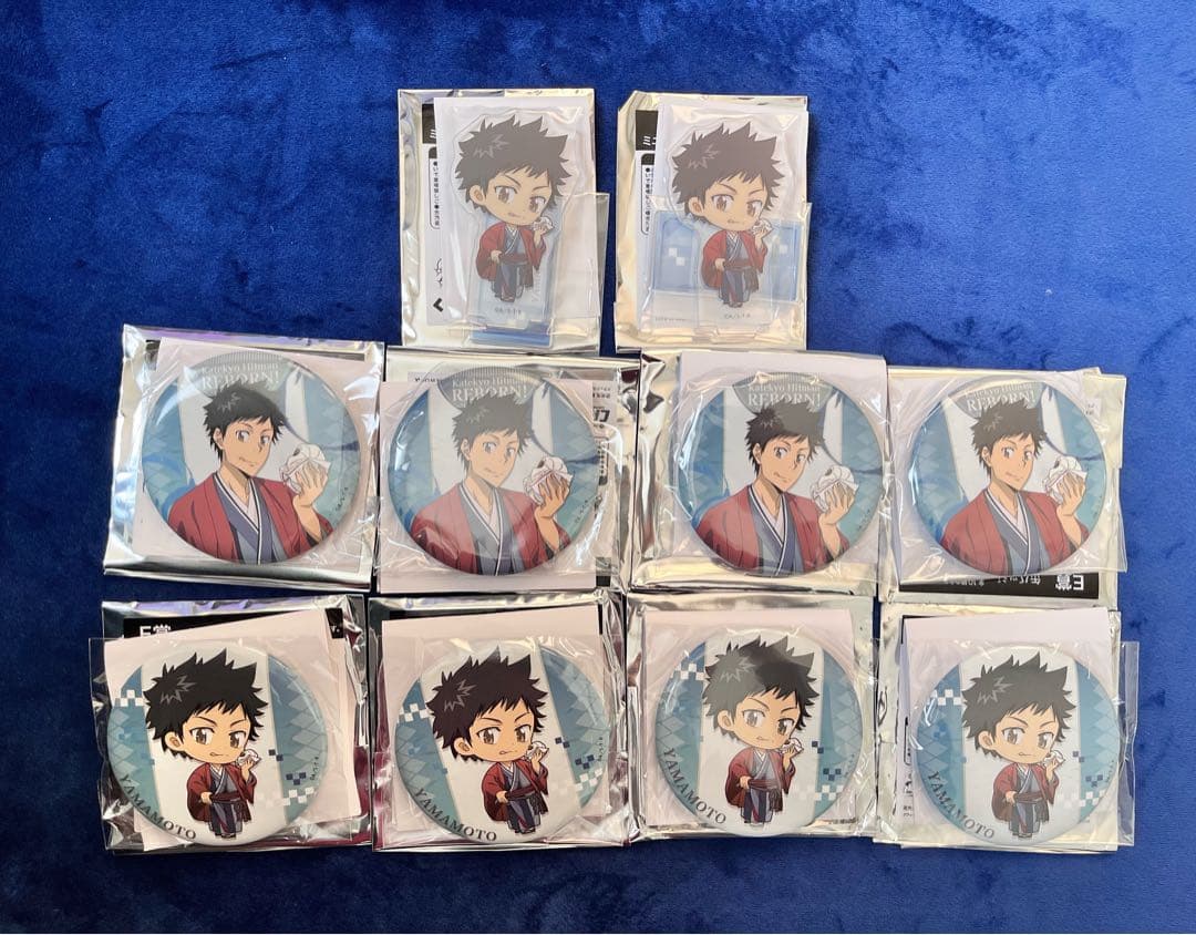 【新品】くらっくじ REBORN 山本武 アクリルスタンド 缶バッジ バラ売可能