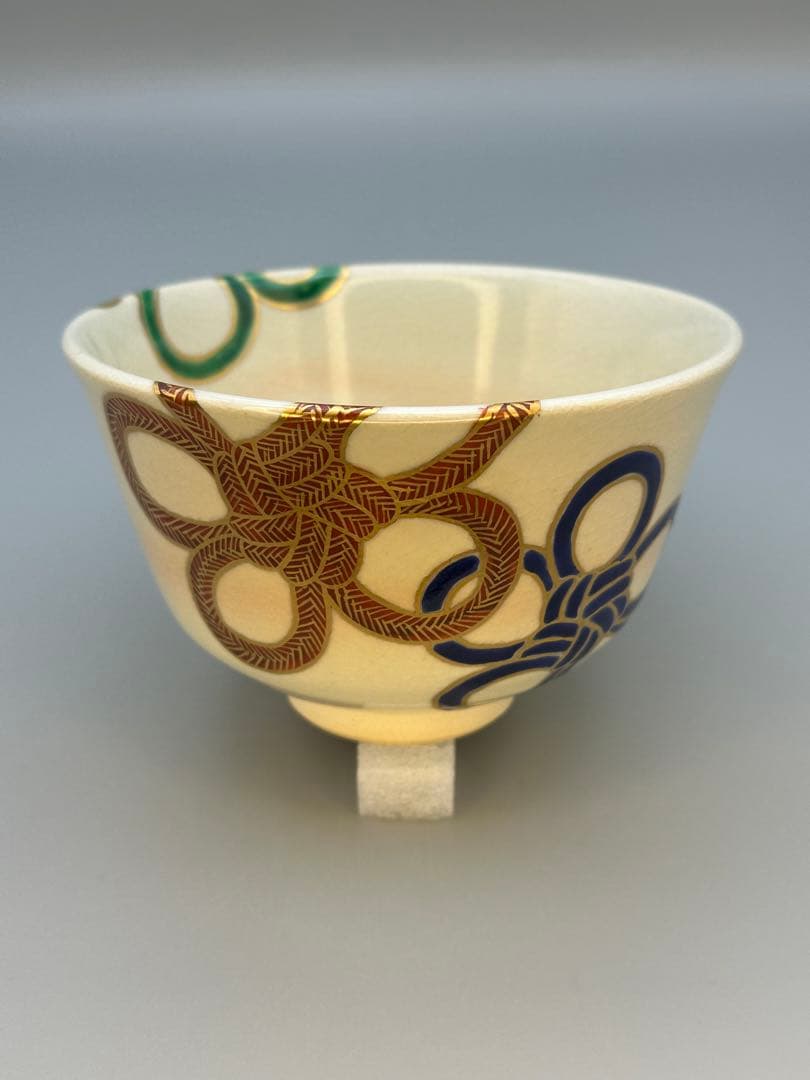 茶道具　茶碗　宮川香雲　結び梅