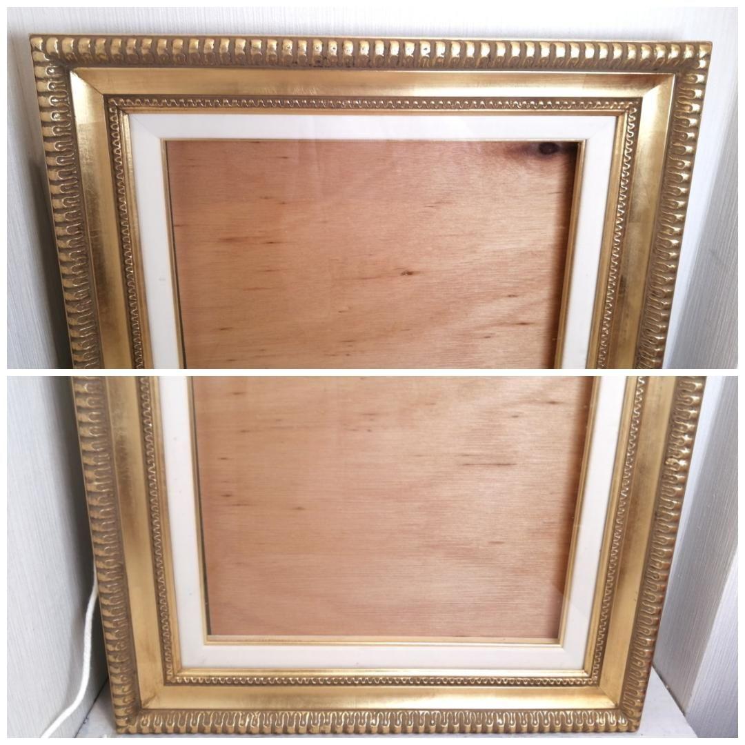 H☆【極美品】 額縁 油絵 F8 大型 ゴールド アンティーク フレーム 絵