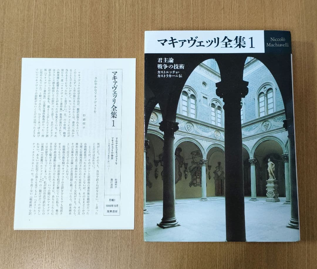 マキァヴェッリ全集 全６巻、補巻