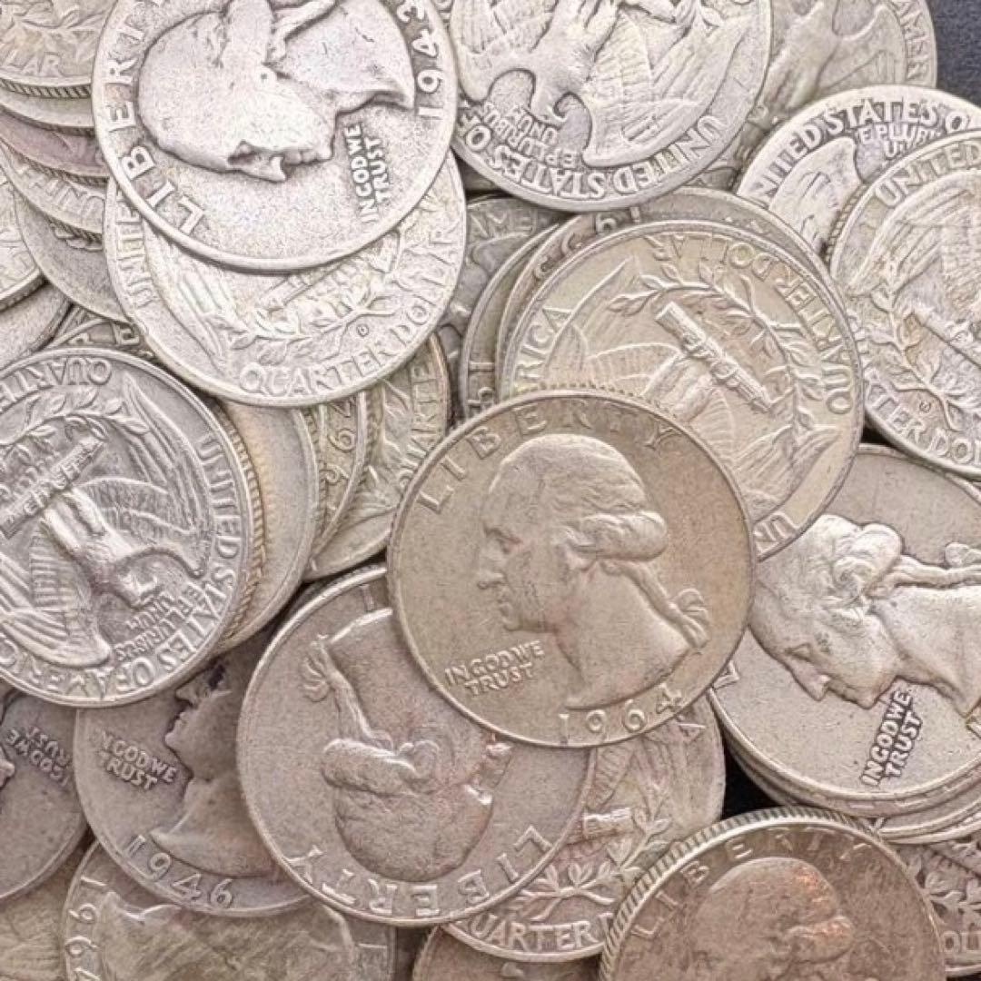 Bクォーターダラー ドル 30枚 1964年以前 アメリカ銀貨 25セント