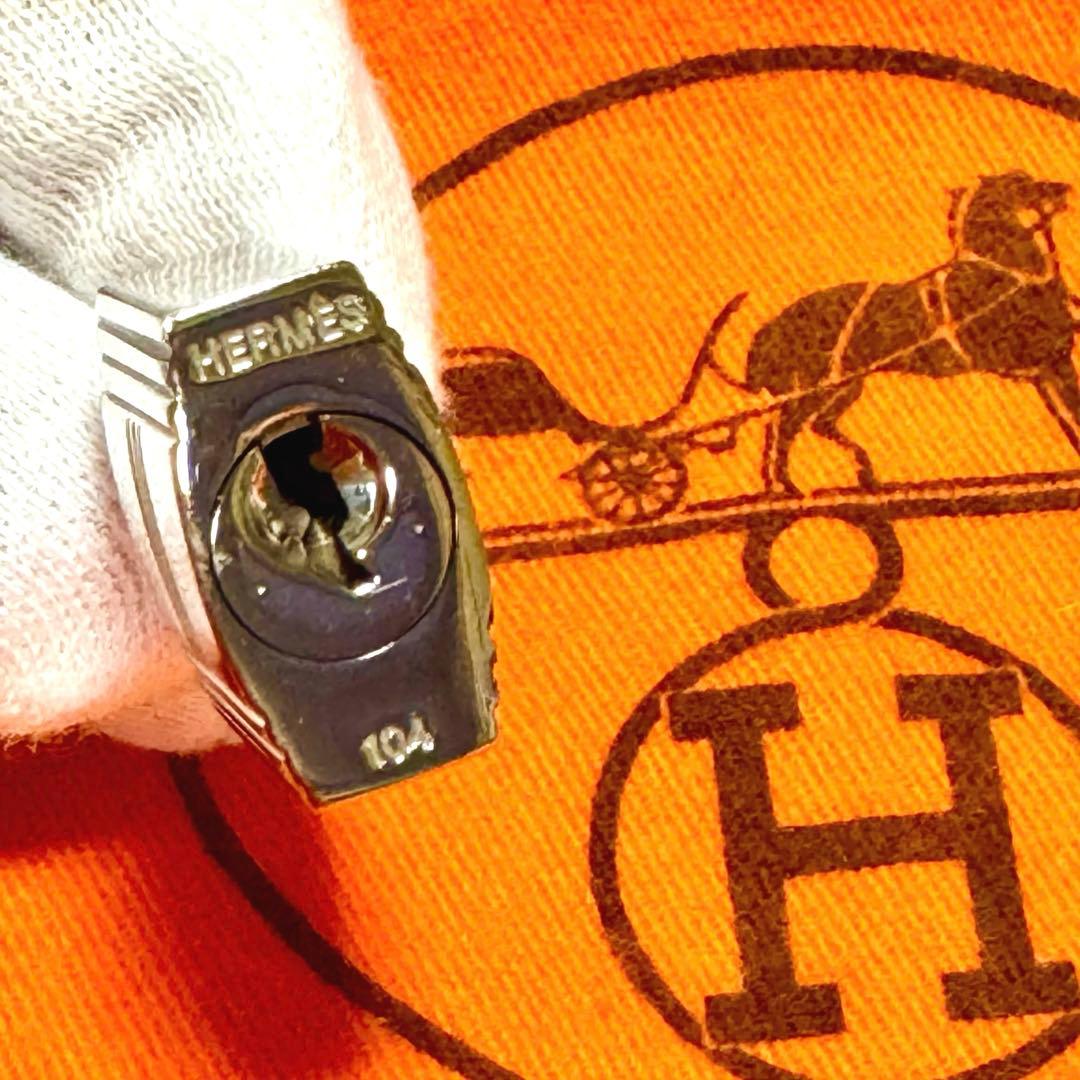 HERMESエルメス カデナ パドロック 南京錠 No.104 鍵２本 シルバー