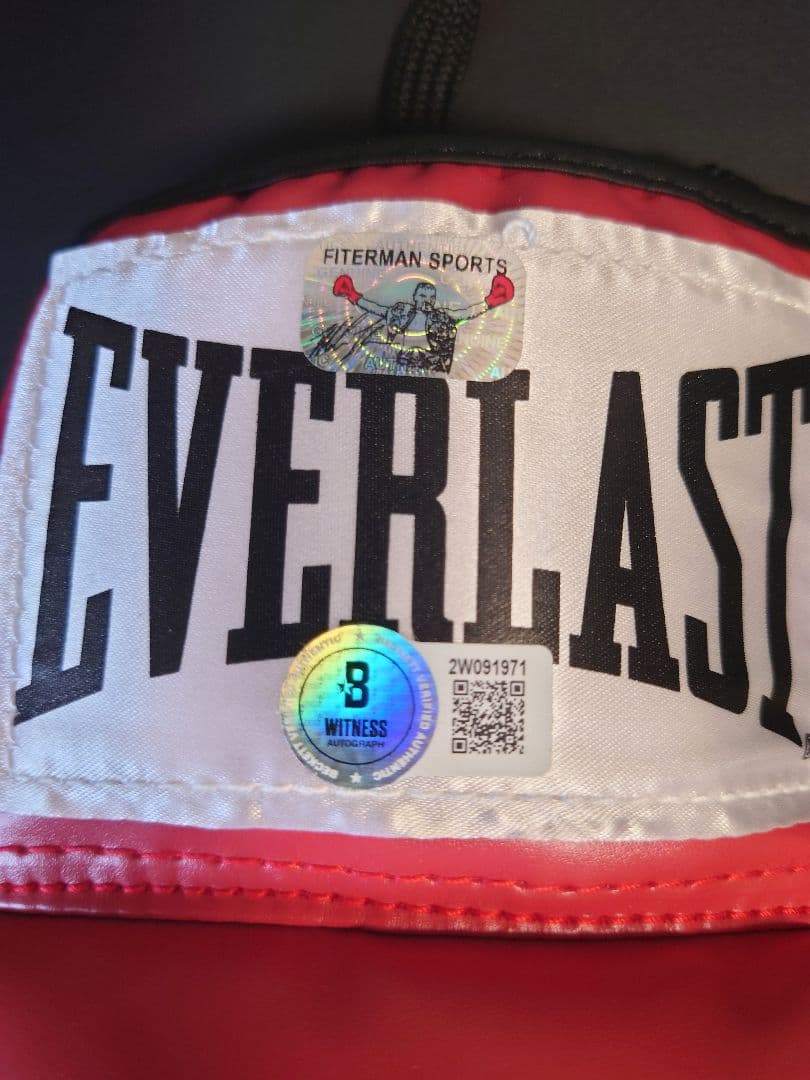 マイク・タイソン Mike Tyson 直筆サイン ボクシンググローブ 赤