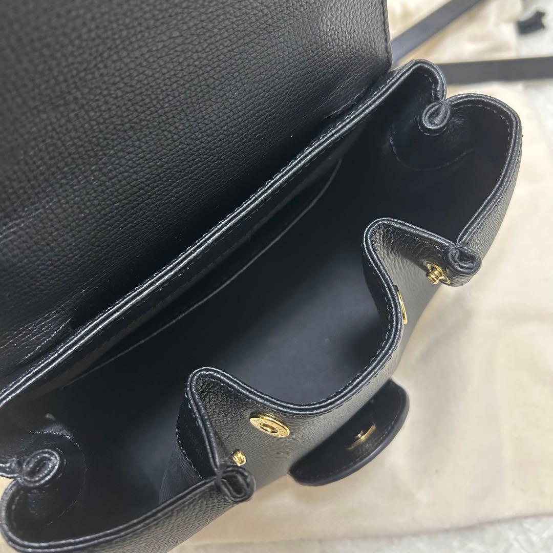 【未使用】ポレーヌ ヌメロ アン ナノ ブラック 2way ショルダーバッグ