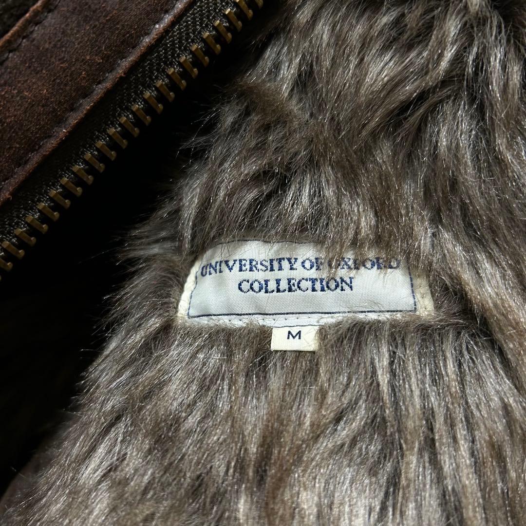 00s フェイクムートン ファー ライダース B3 トラッカージャケット お兄系