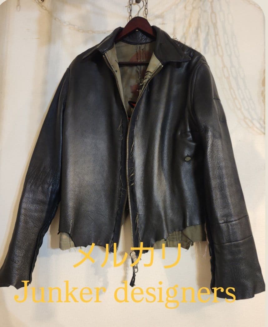 junker designers ミリタリーレザージャケットロイヤルフラッシュ