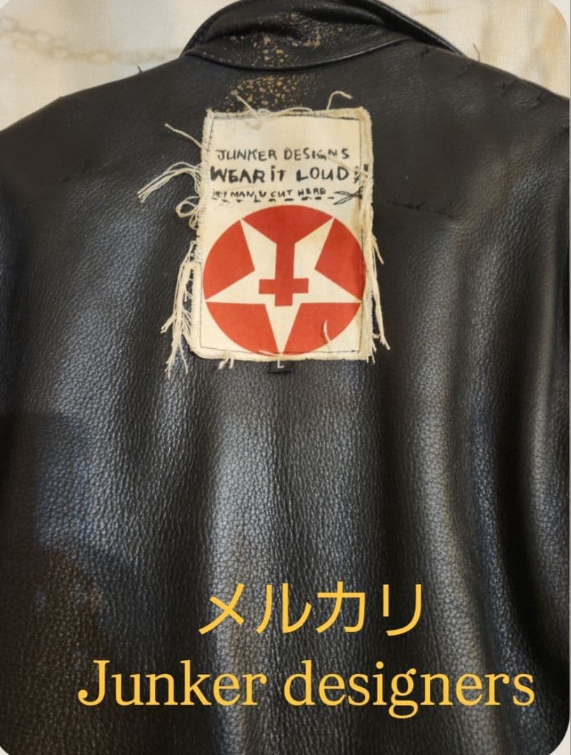 junker designers ミリタリーレザージャケットロイヤルフラッシュ